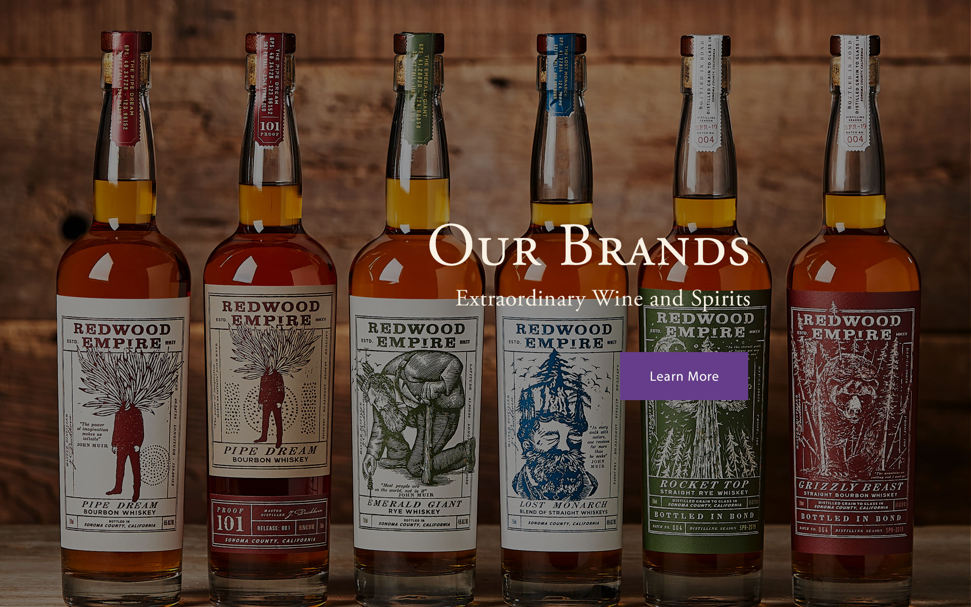 Redwood Empire Whiskey Purple Brands